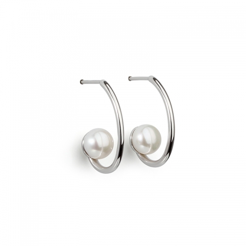 925 Sterling Silver Pearl Earring Studs
