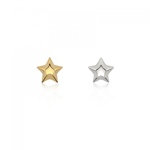 Sterling silver 925 star earrings