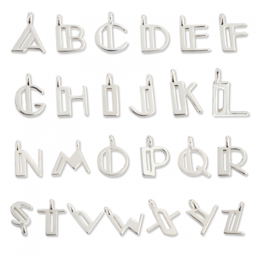 925 Sterling Silver A-Z Letter Charm